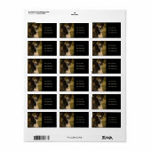 Duitse herder foto Adresetiketten Etiket (Full Sheet)