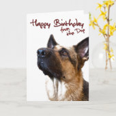 Duitse herder fromthedog1 kaart (Gele Bloem)