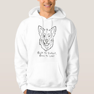 Duitse Herder, Gebouwd om te Beschermen, Geboren o Hoodie