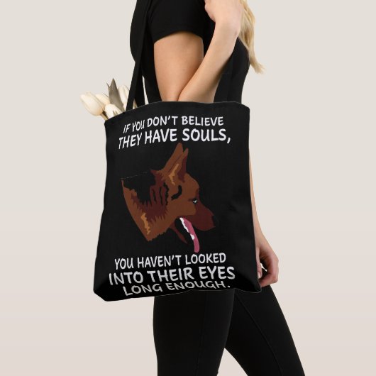 Duitse herder gelooft dat ze zielen hebben die jij tote bag (Dichtbij)