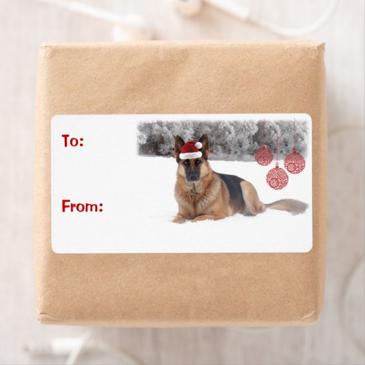 Duitse herder Gift Labels (Insitu)