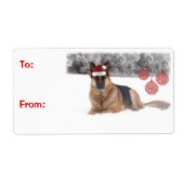 Duitse herder Gift Labels (Voorkant)
