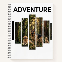 Duitse Herder,Golden Retriever Bosavontuur Notitieboek