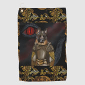 Duitse Herder Golfhanddoek (Voorkant)