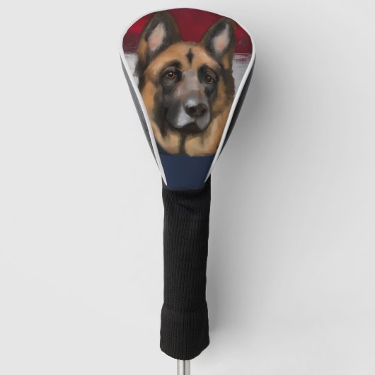 Duitse Herder Golfheadcover (Voorkant)