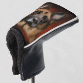 DUITSE HERDER GOLFHEADCOVER (3/4 voorkant)