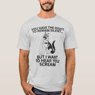 Duitse herder: grappig recht om stil te blijven t-shirt