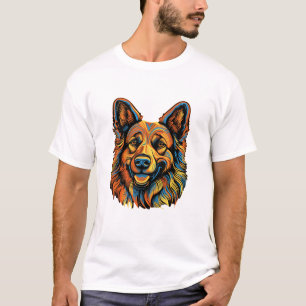 Duitse herder grappige hond t-shirt