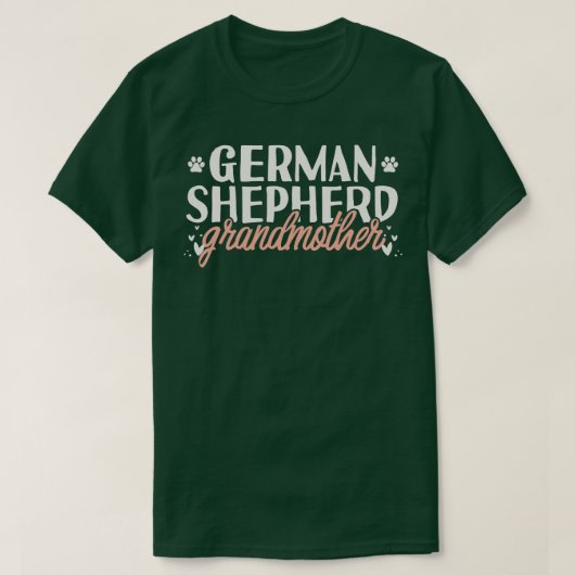 Duitse Herder Grootmoeder Gift T-shirt (Design voorkant)