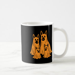 Duitse Herder Halloween Ghost Family Funny Dog L Koffiemok