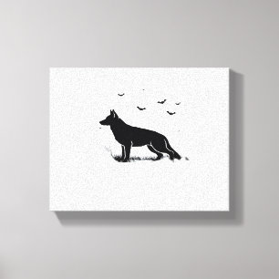 Duitse Herder Halloween Kostuum Mijn Duitse Herder Canvas Afdruk