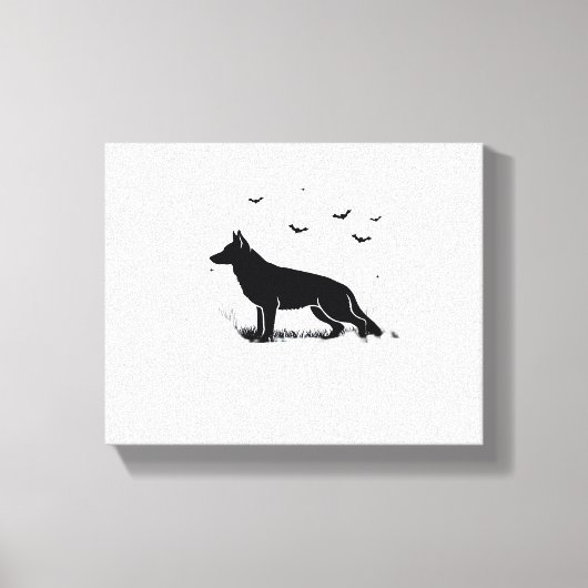 Duitse Herder Halloween Kostuum Mijn Duitse Herder Canvas Afdruk (Voorkant)