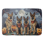 Duitse herder Halloween Spooky Badmat (Voorkant)