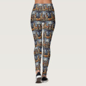 Duitse herder Halloween Spooky Leggings (Achterkant)