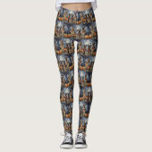 Duitse herder Halloween Spooky Leggings (Voorkant)