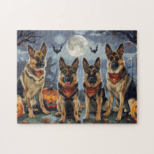 Duitse herder Halloween Spooky Legpuzzel