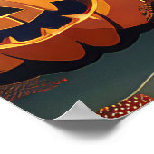 Duitse herder Halloween Spooky Poster (Hoek)