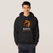 Duitse herder Happy Howl-O-Ween Grappig Hoodie (Voorkant volledig)