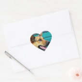 duitse herder hart sticker (Envelop)
