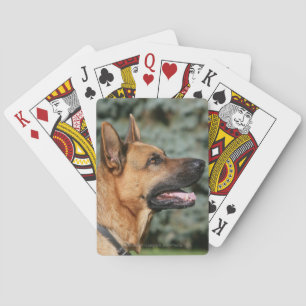 Duitse Herder Headshot 1 Speelkaarten