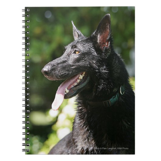 Duitse Herder Headshot 2 Notitieboek (Voorkant)