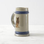 Duitse Herder,hengelen wrap rechte ontwerp, hond Bierpul (Voorkant links)