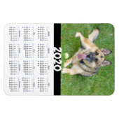 Duitse herder hond 2020 kalender magneet (Horizontaal)