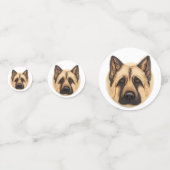 Duitse herder hond 3D geïnspireerd Confetti (Voorkanten)