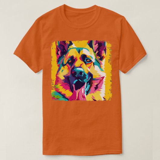 Duitse Herder Hond Art Hondenliefhebber Gifts 3 T-shirt (Design voorkant)