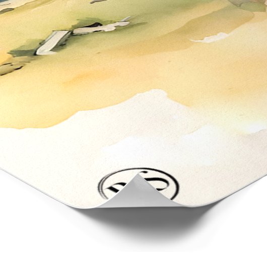 Duitse herder - Hond Art Print (Hoek)