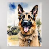 Duitse herder - Hond Art Print (Voorkant)
