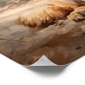 Duitse Herder Hond Art Print Poster (Hoek)