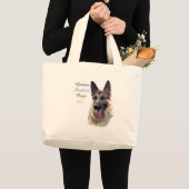 Duitse herder hond beste vriend 2 grote tote bag (Voorkant (product))