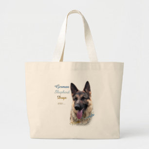 Duitse herder hond beste vriend 2 grote tote bag
