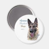 Duitse herder hond beste vriend 2 - magneet (Voorkant / Achterkant)