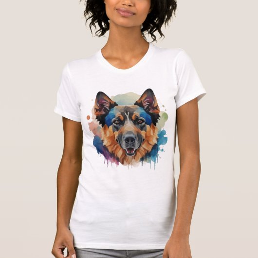 Duitse Herder hond cadeau ideeën T-shirt (Voorkant)