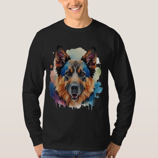 Duitse Herder hond cadeau ideeën T-shirt (Voorkant)