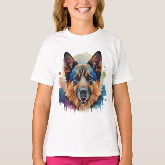 Duitse Herder hond cadeau ideeën T-shirt (Voorkant)