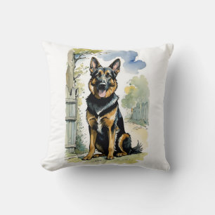 Duitse herder hond decoratieve kussen