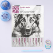 Duitse herder hond flyer (Enkel)