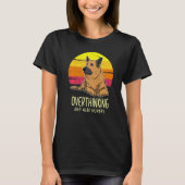 Duitse Herder Hond GSD Sunset 37 T-shirt (Voorkant)