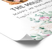 Duitse herder hond handtekening Drink teken Poster (Hoek)