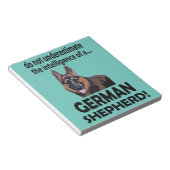 Duitse herder hond huisdier Duitse herder Notitieblok (Schuin)