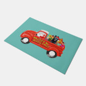 Duitse Herder Hond in Kerstmis Leveringsvrachtwage Deurmat (Schuin)