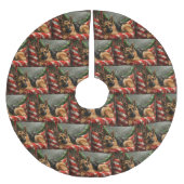 Duitse herder hond Kerstmis Feestelijk Kerstboom Rok (Voorkant)