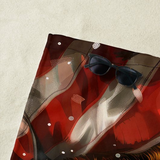 Duitse herder hond Kerstmis Feestelijk Strandlaken (In situ)