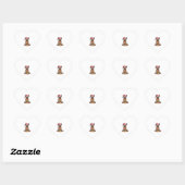 Duitse Herder Hond Kerstverlichting Santa Hat Xma Hart Sticker (Vel)