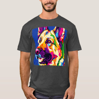 Duitse Herder Hond Kunst Hondenliefhebber Gifts 7 T-shirt