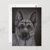 Duitse Herder Hond Kunst - Noble Briefkaart (Voorkant / Achterkant)