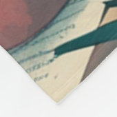 Duitse Herder Hond meneer vintage Fleece Deken (Hoek)